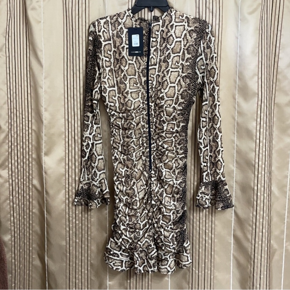 NWT Ruched Mini Dress - Picture 5 of 10
